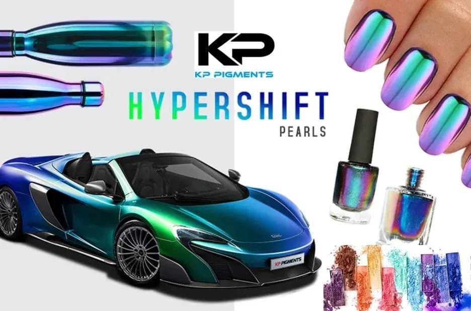 Discover the Vibrant Shine of Candy Blue Pearl Paint by KP Pigments Inc.