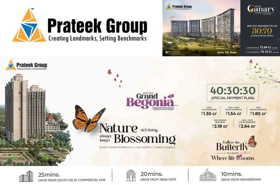 Prateek Canary Sector 150 Noida vs Nearby Projects: What Sets It Apart by Prateek Group