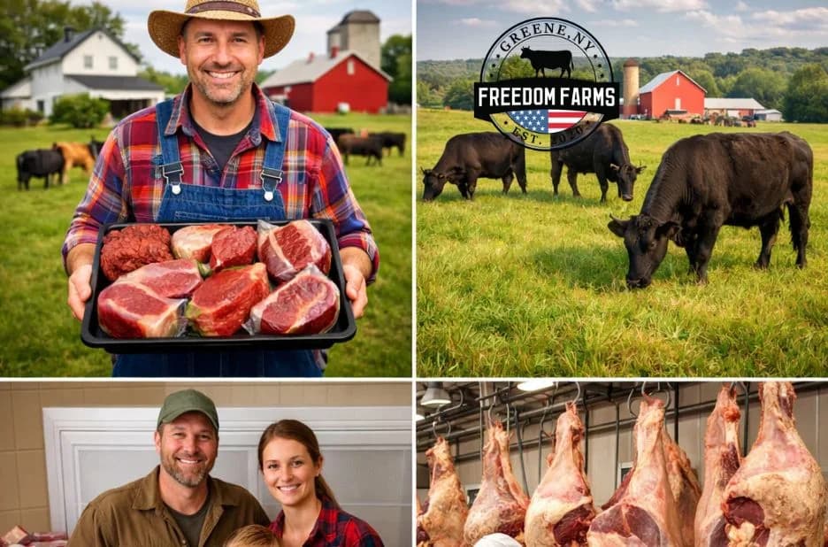 Discover Fresh Half Side of Beef for Sale from Freedom Farms’ Local Family Ranch in Greene, NY