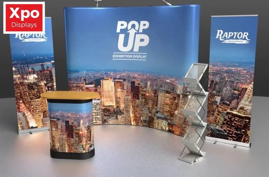 Stylish and Portable Fabric Exhibition Counters for Impactful Trade Shows