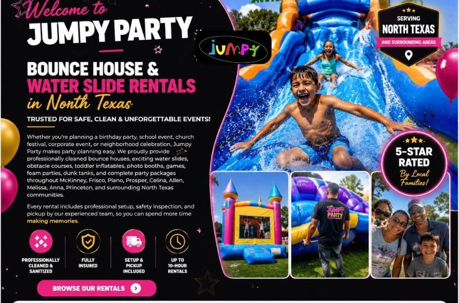 Celebrate in Style with a Celebration Castle Bounce House Rental from Jumpyparty